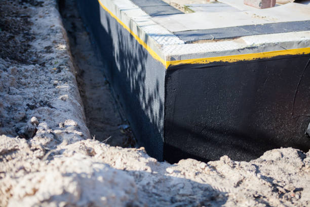 Residential Basement Waterproofing installation at a Woodridge, IL home by SJ Waterproofing Pros